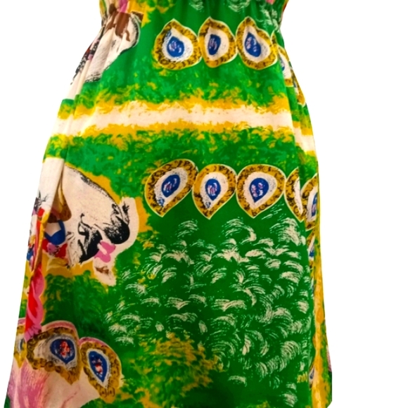 Anthropologie Moulinette Soeurs Panoply Carousel Horse green midi dress (0) - Picture 3 of 11